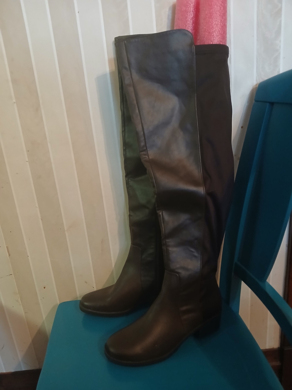 Women's Over-the-Knee Black Riding Boots